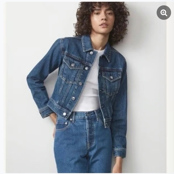 Everlane Jackets & Blazers - Everlane The Shrunken Denim Jacket